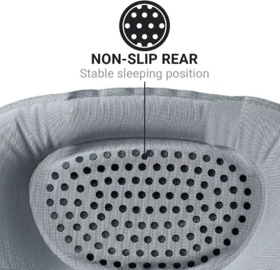 Go Travel nafukovací podhlavník Compact Snoozer liquorice black