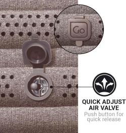 Go Travel nafukovací polstář Fusion Dual Pillow blueberry blue