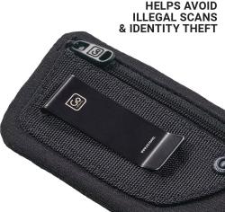 Go Travel peněženka RFID Clip Pouch liquorice black