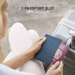 Go Travel peněženka RFID Passport Slip blueberry