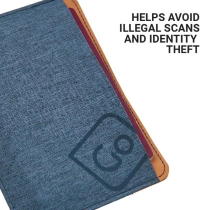Go Travel peněženka RFID Passport Slip blueberry