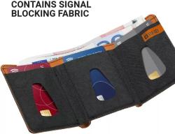 Go Travel peněženka RFID Tri-fold Wallet liquorice black