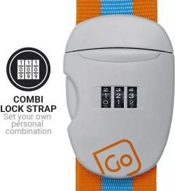 Go Travel popruh na zavazadla Combi Luggage Strap blue/orange