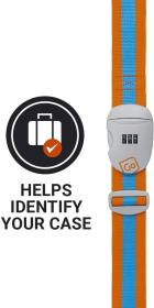 Go Travel popruh na zavazadla Combi Luggage Strap blue/orange