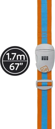Go Travel popruh na zavazadla Combi Luggage Strap blue/orange