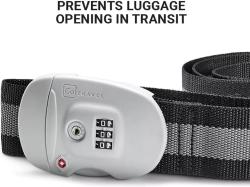 Go Travel popruh na zavazadla Combi Luggage Strap TSA black