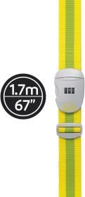 Go Travel popruh na zavazadla Combi Luggage Strap yellow/green