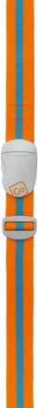 Go Travel popruh na zavazadla Luggage Strap 4cm orange/blue