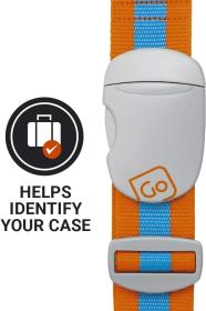 Go Travel popruh na zavazadla Luggage Strap blue/orange