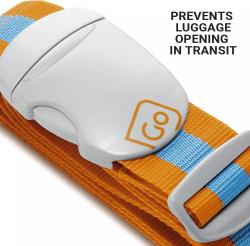 Go Travel popruh na zavazadla Luggage Strap blue/orange