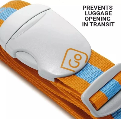 Go Travel popruh na zavazadla Luggage Strap blue/orange