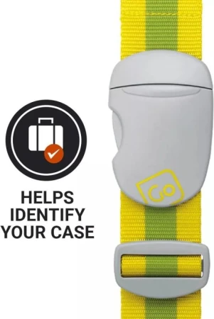 Go Travel popruh na zavazadla Luggage Strap yellow/green