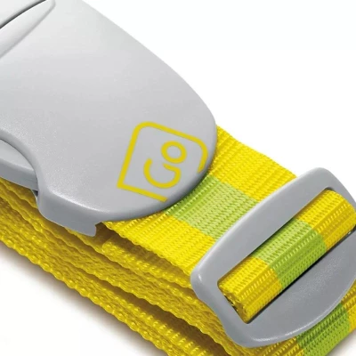 Go Travel popruh na zavazadla Luggage Strap yellow/green