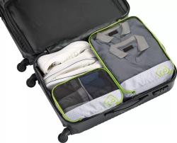 Go Travel sada obalů Deeper Packing Cubes grass green
