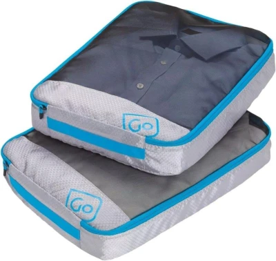 Go Travel Twin Packing Cubes Blueberry sada cestovních organizérů