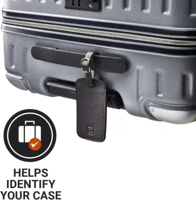 Go Travel Classic Tags Liquorice Black sada visaček na zavazadlo