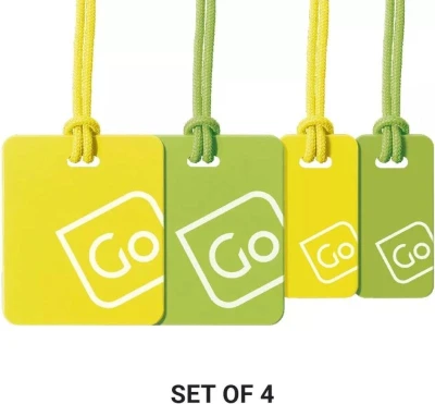 Go Travel sada visaček Family Pack Tags yelow/green