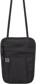 Go Travel skrytá kapsa na krk Classic Passport Pouch liquorice black