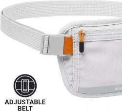 Go Travel skrytá ledvinka RFID Waist Wallet silver