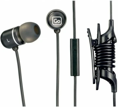 Go Travel Mobile Control Earphones černá sluchátka