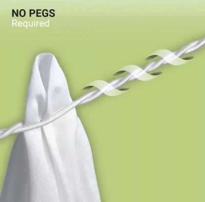 Go Travel šňůra na prádlo Travel Clothes Line absolute white