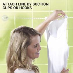 Go Travel šňůra na prádlo Travel Clothes Line absolute white