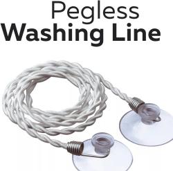 Go Travel šňůra na prádlo Travel Clothes Line absolute white