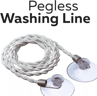 Go Travel šňůra na prádlo Travel Clothes Line absolute white
