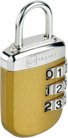 Go Travel zámek Secure Lock Big Wheel gold