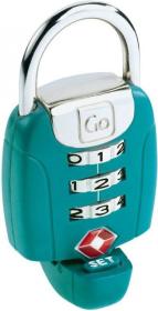 Go Travel zámok TSA Twist N Set Lock green