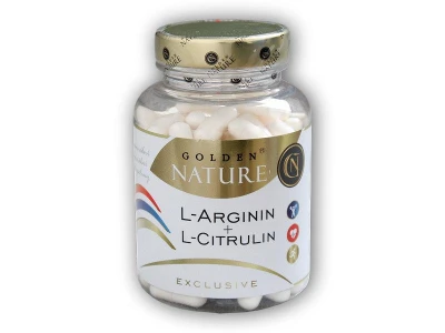 Golden Natur Exclusive Arginin + citrulin 100 kapslí Golden Natur Exclusive Arginin + citrulin 100 kapslí