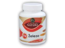 Golden Natur Železo + vit.C + kyselina listová 100 kapsúl