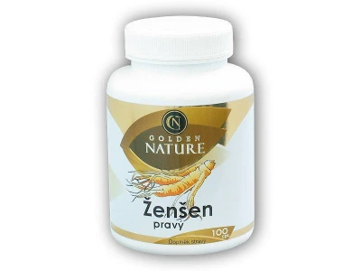 Golden Natur Ženšen pravý 4% ginsenosidů 100 kapslí