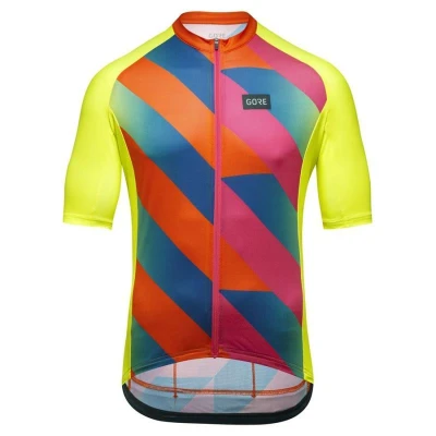 Gore Signal Jersey Mens dres POUZE neon yellow/multicolor XL - červená (VÝPRODEJ)