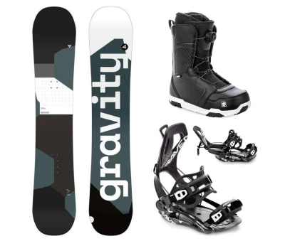 Gravity Adventure 24/25 snowboard + Raven Fastec FT360 black vázání + Raven Flush MOZ boty Gravity Adventure 24/25 snowboard + Raven Fastec FT360 black vázání + Raven Flush MOZ boty