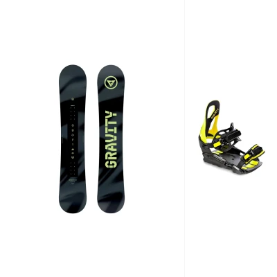 Gravity Adventure 26/27 pánský snowboard + Raven S230 lime snowboardové vázání