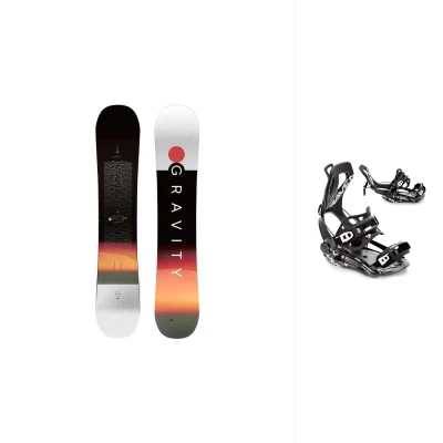 Gravity Bandit 24/25 pánský snowboard + Raven Fastec FT360 black vázání