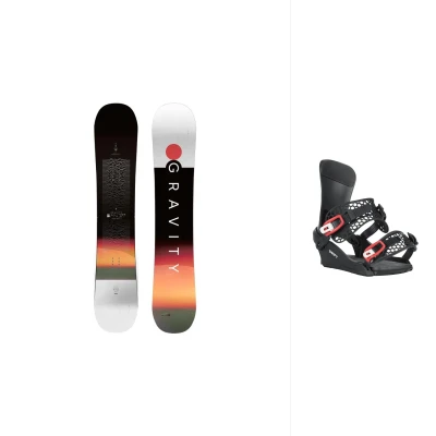 Gravity Bandit 25/26 pánský snowboard + Gravity Drift black/red vázání