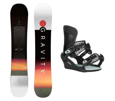 Gravity Bandit 25/26 pánský snowboard + Gravity Drift black/sage vázání + sleva 1000,- na příslušenství Gravity Bandit 25/26 pánský snowboard + Gravity Drift black/sage vázání + sleva 1000,- na příslušenství