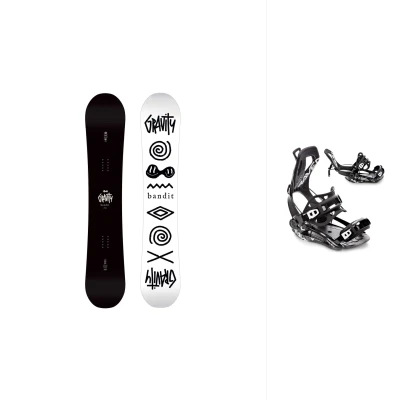 Gravity Bandit 26/27 pánský snowboard + Raven Fastec FT360 black snowboardové vázání