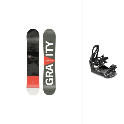 Gravity Bandit pánský snowboard + Raven S230 Black vázání