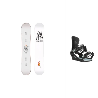 Gravity Contra 25/26 pánský snowboard + Gravity Drift black/sage vázání