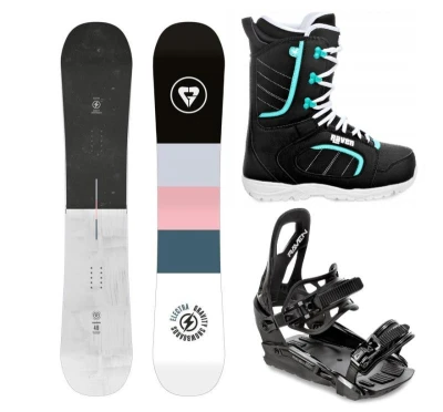Gravity Electra 24/25 dámský snowboard + Raven S230 Black vázání + Raven Diva black/mint boty Gravity Electra 24/25 dámský snowboard + Raven S230 Black vázání + Raven Diva black/mint boty