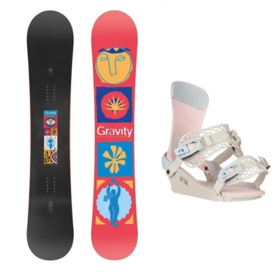 Gravity Electra 25/26 dámský snowboard + Gravity Fenix candy vázání + sleva 500,- na příslušenství Gravity Electra 25/26 dámský snowboard + Gravity Fenix candy vázání + sleva 500,- na příslušenství
