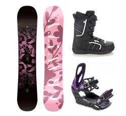 Gravity Empire 24/25 dámsky snowboard + Raven S230 Black/violet viazanie + Raven Target obuv