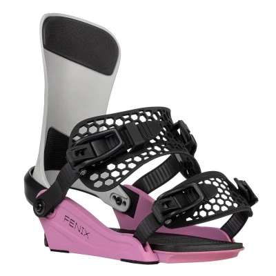 Gravity Fenix grey/rose dámské snowboardové vázání
