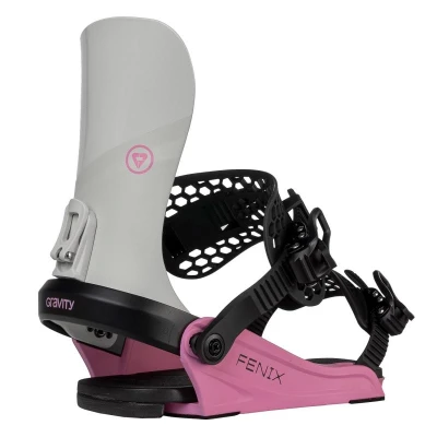 Gravity Fenix grey/rose dámské snowboardové vázání
