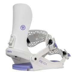 Gravity Fenix white/lavender dámské snowboardové vázání