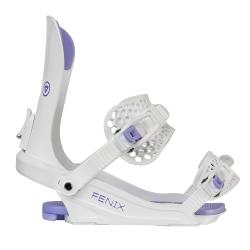 Gravity Fenix white/lavender dámské snowboardové vázání