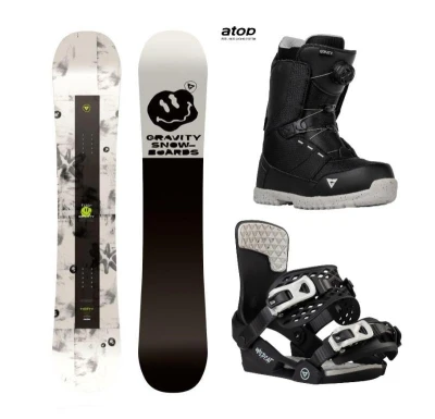 Gravity Flash 24/25 snowboard + Gravity Wildcat vázání + Gravity Micro Atop boty + sleva 500,- na příslušenství Gravity Flash 24/25 snowboard + Gravity Wildcat vázání + Gravity Micro Atop boty + sleva 500,- na příslušenství